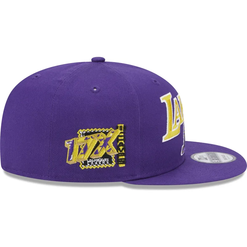 fioletowa-czapka-z-daszkiem-snapback-9fifty-patch-los-angeles-lakers-nba-new-era