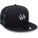 kepure-plokscia-tamsiai-melyna-snapback-9fifty-team-drip-new-york-yankees-mlb-new-era