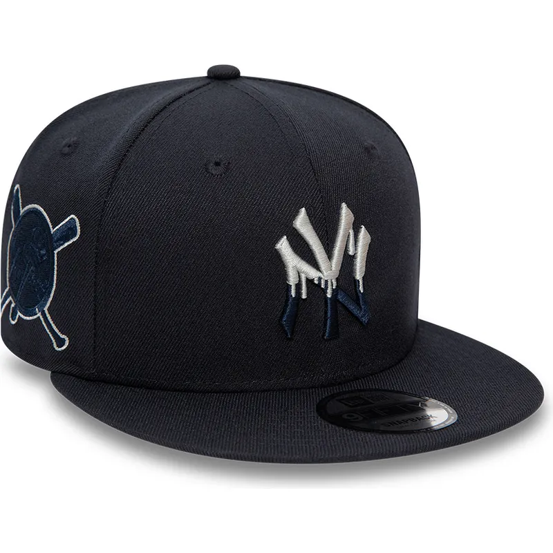 kepure-plokscia-tamsiai-melyna-snapback-9fifty-team-drip-new-york-yankees-mlb-new-era