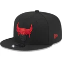 kepure-plokscia-juoda-snapback-9fifty-team-drip-chicago-bulls-nba-new-era
