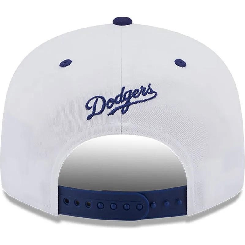 kepure-plokscia-melyna-snapback-9fifty-white-crown-patch-los-angeles-dodgers-mlb-new-era