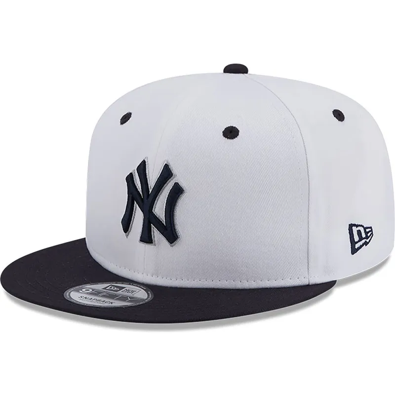 biala-i-granatowa-plaska-czapka-snapback-z-granatowym-logo-9fifty-white-crown-patch-new-york-yankees-mlb-new-era