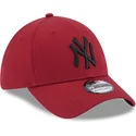kepure-islenkta-raudona-priglundanti-39thirty-comfort-new-york-yankees-mlb-new-era