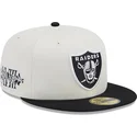 kepure-plokscia-balta-priglundanti-59fifty-championships-las-vegas-raiders-nfl-new-era