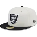 kepure-plokscia-balta-priglundanti-59fifty-championships-las-vegas-raiders-nfl-new-era