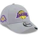 kepure-islenkta-pilka-reguliuojamas-9forty-team-side-patch-los-angeles-lakers-nba-new-era