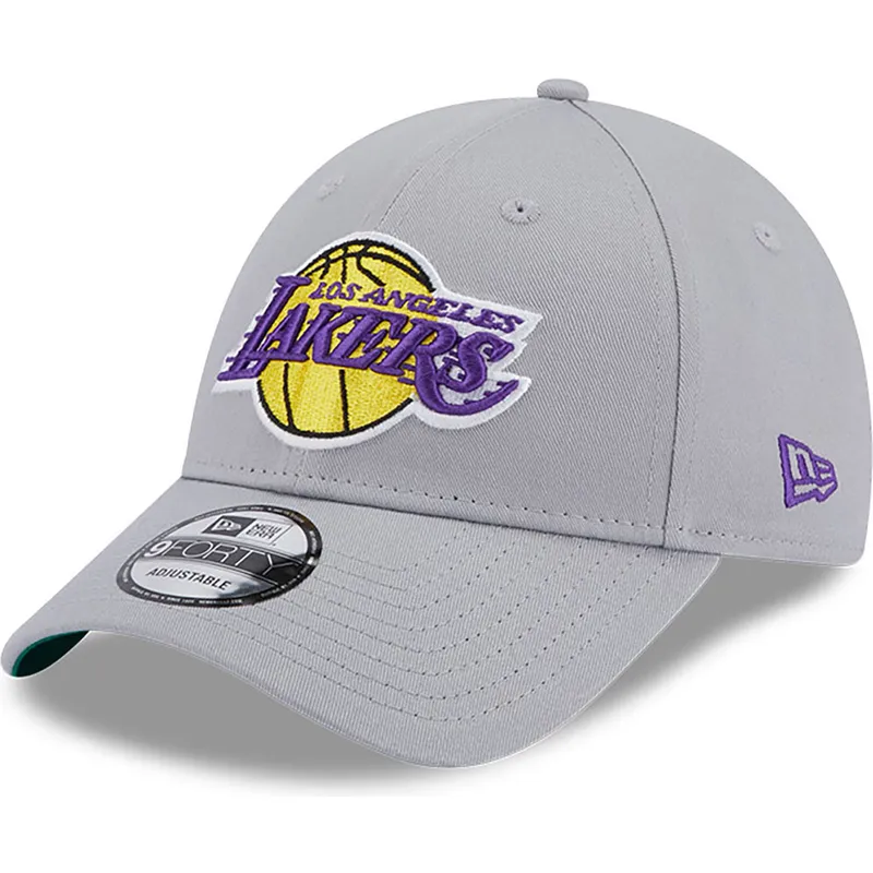 kepure-islenkta-pilka-reguliuojamas-9forty-team-side-patch-los-angeles-lakers-nba-new-era