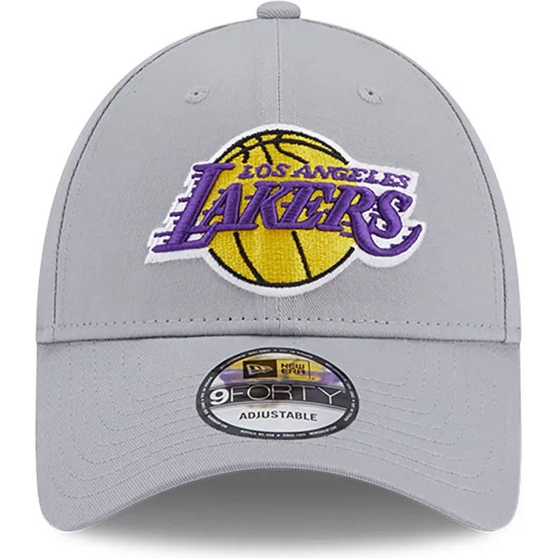 kepure-islenkta-pilka-reguliuojamas-9forty-team-side-patch-los-angeles-lakers-nba-new-era