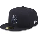 kepure-plokscia-tamsiai-melyna-priglundanti-59fifty-team-outline-new-york-yankees-mlb-new-era
