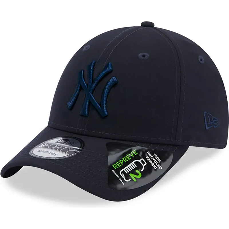 kepure-islenkta-tamsiai-melyna-reguliuojamas-9forty-repreve-new-york-yankees-mlb-new-era