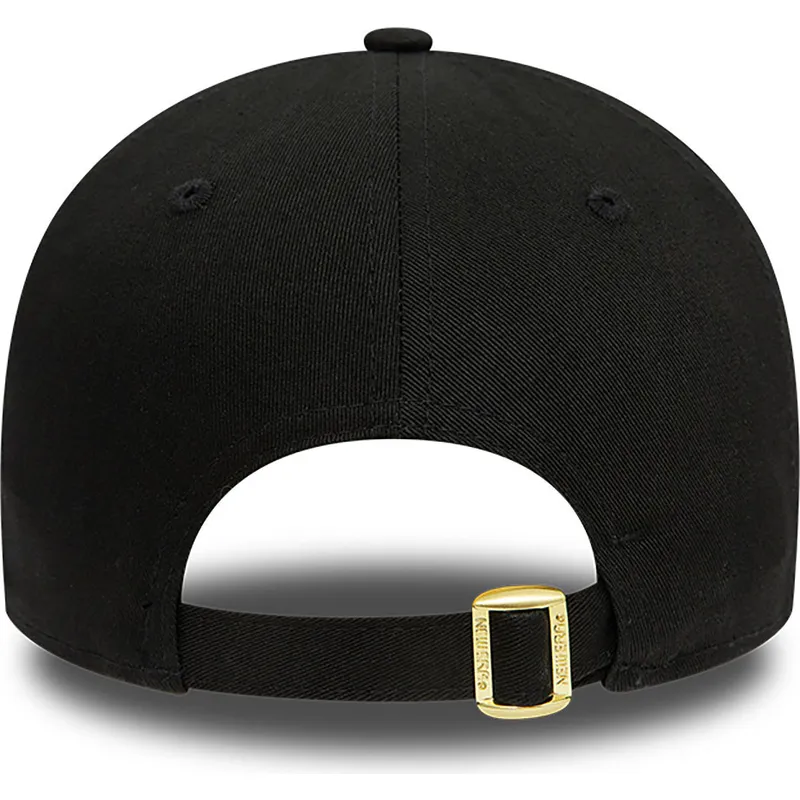 kepure-islenkta-juoda-reguliuojamas-9forty-metallic-badge-los-angeles-lakers-nba-new-era
