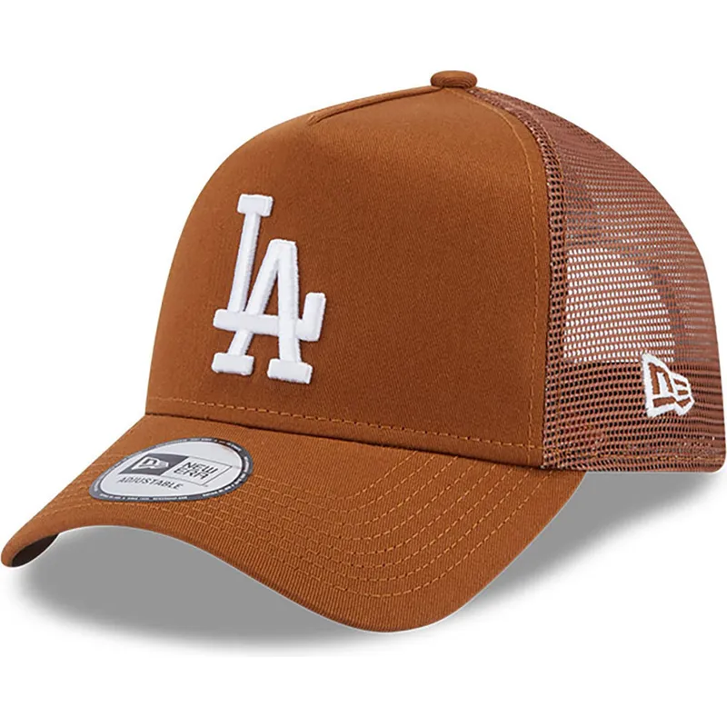kepure-islenkta-ruda-snapback-a-frame-league-essential-los-angeles-dodgers-mlb-new-era