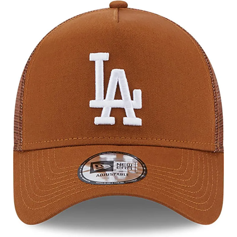 kepure-islenkta-ruda-snapback-a-frame-league-essential-los-angeles-dodgers-mlb-new-era
