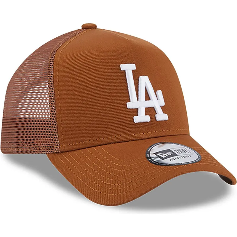 kepure-islenkta-ruda-snapback-a-frame-league-essential-los-angeles-dodgers-mlb-new-era