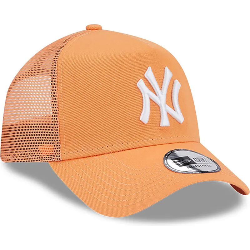 kepure-islenkta-oranzine-snapback-a-frame-league-essential-new-york-yankees-mlb-new-era