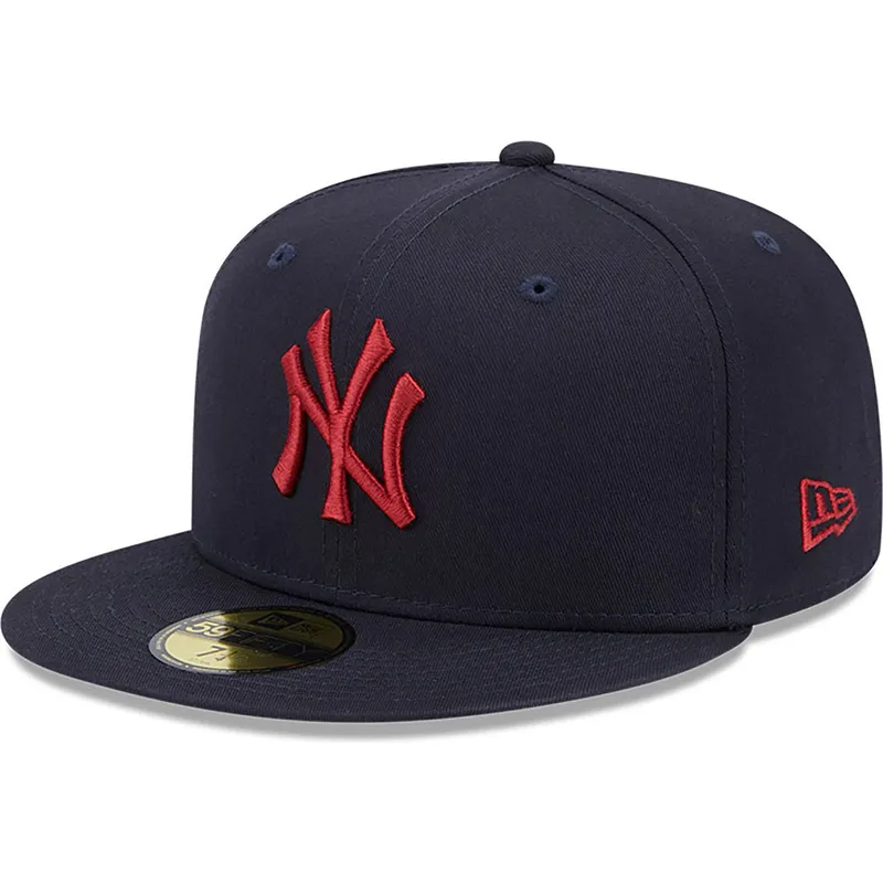 cap-plokscia-navy-blue-ajustada-59fifty-league-essential-new-york-yankees-mlb-new-era