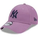kepure-islenkta-violetine-reguliuojamas-9forty-league-essential-new-york-yankees-mlb-new-era