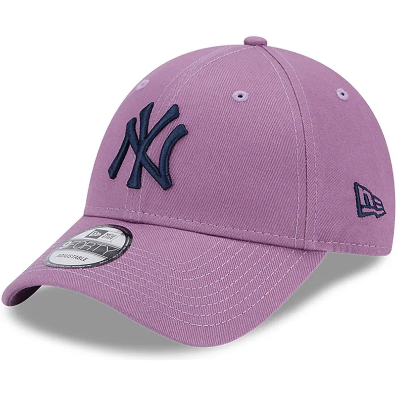 kepure-islenkta-violetine-reguliuojamas-9forty-league-essential-new-york-yankees-mlb-new-era