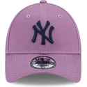 kepure-islenkta-violetine-reguliuojamas-9forty-league-essential-new-york-yankees-mlb-new-era