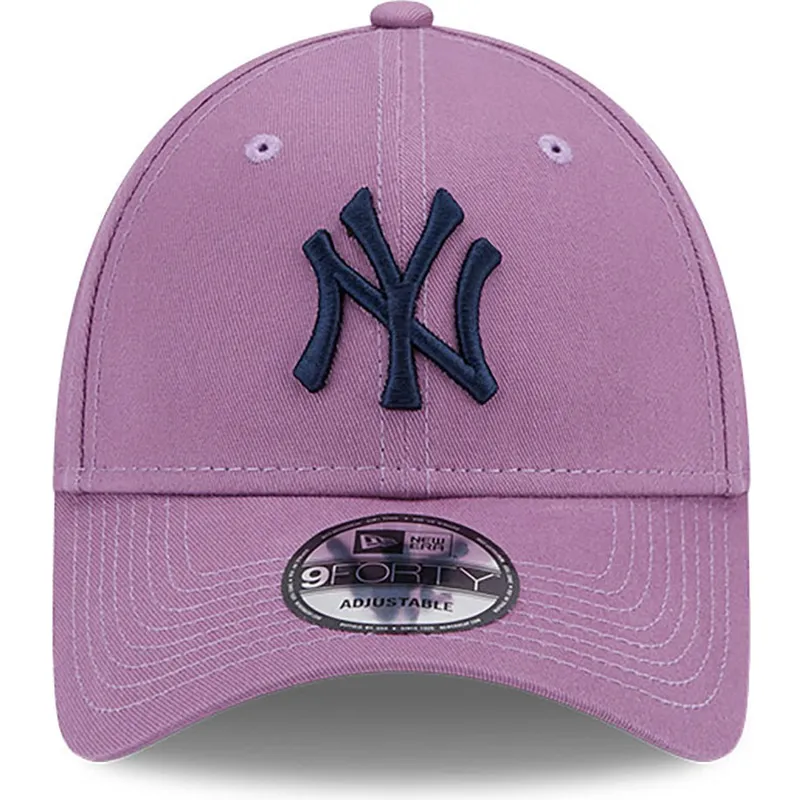 kepure-islenkta-violetine-reguliuojamas-9forty-league-essential-new-york-yankees-mlb-new-era
