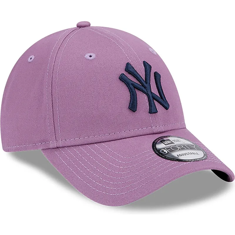 kepure-islenkta-violetine-reguliuojamas-9forty-league-essential-new-york-yankees-mlb-new-era