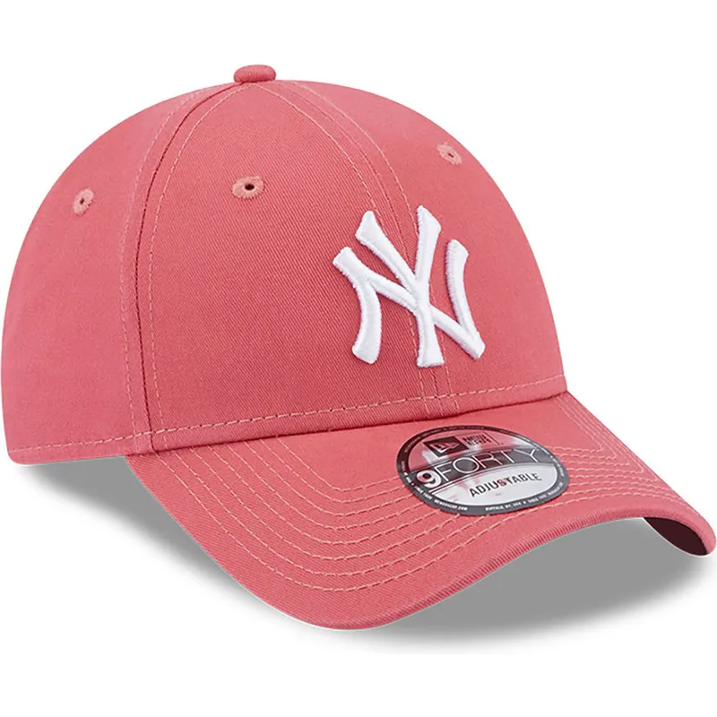 kepure-islenkta-rozine-reguliuojamas-9forty-league-essential-new-york-yankees-mlb-new-era