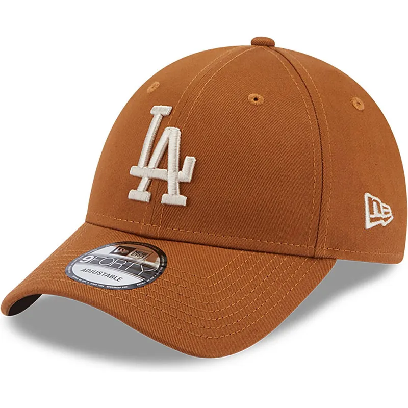 kepure-islenkta-ruda-reguliuojamas-9forty-league-essential-los-angeles-dodgers-mlb-new-era