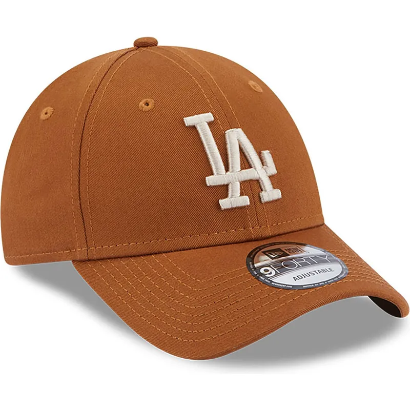 kepure-islenkta-ruda-reguliuojamas-9forty-league-essential-los-angeles-dodgers-mlb-new-era