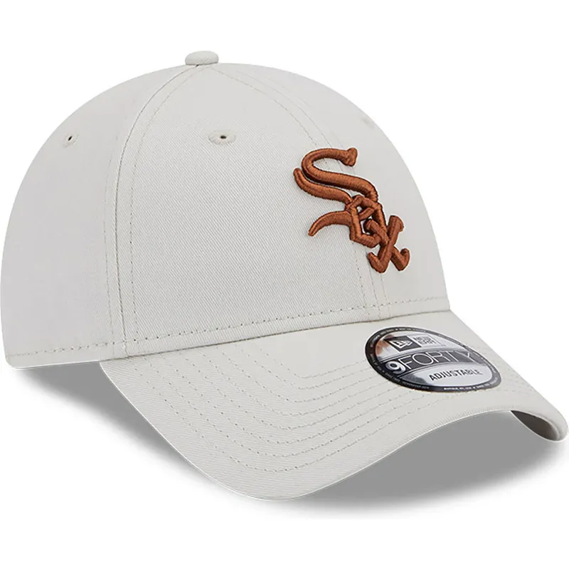 kepure-islenkta-smelio-reguliuojama-juostele-marron-9forty-league-essential-chicago-white-sox-mlb-new-era