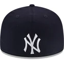 kepure-plokscia-tamsiai-melyna-priglundanti-59fifty-reverse-new-york-yankees-mlb-new-era
