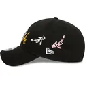 kepure-islenkta-juoda-reguliuojamas-9forty-koi-fish-new-york-yankees-mlb-new-era