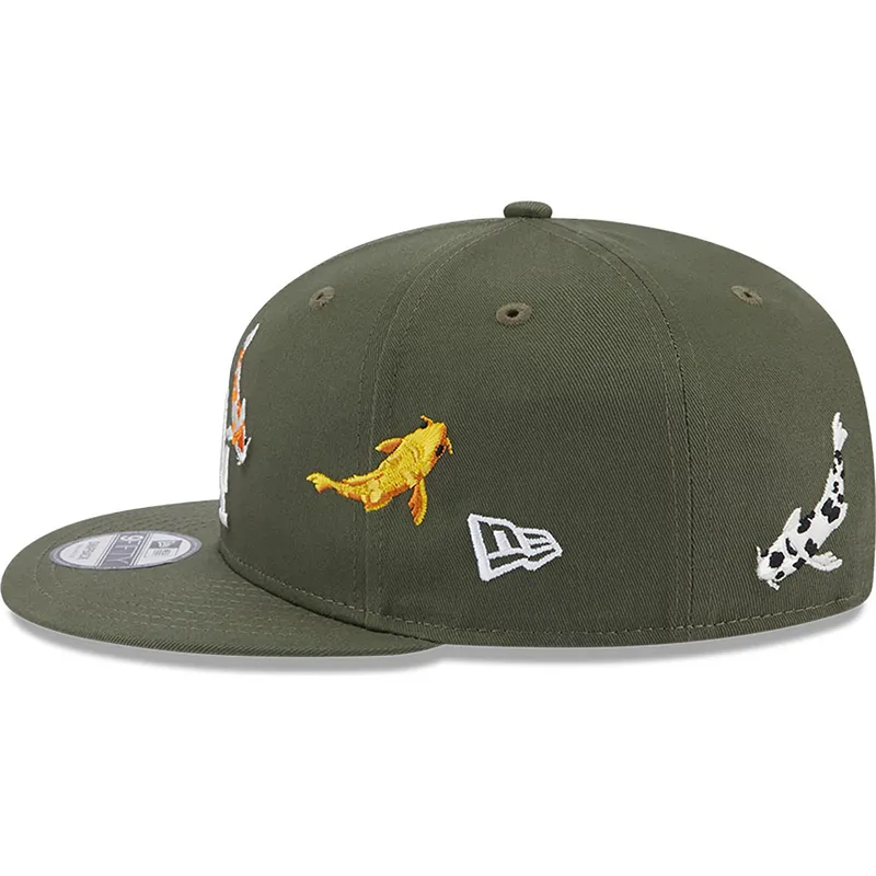 kepure-plokscia-zalia-snapback-9fifty-koi-fish-los-angeles-dodgers-mlb-new-era