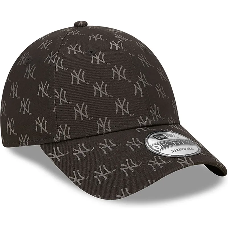 kepure-islenkta-juoda-reguliuojamas-9forty-monogram-new-york-yankees-mlb-new-era