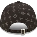 kepure-islenkta-juoda-reguliuojamas-9forty-monogram-new-york-yankees-mlb-new-era