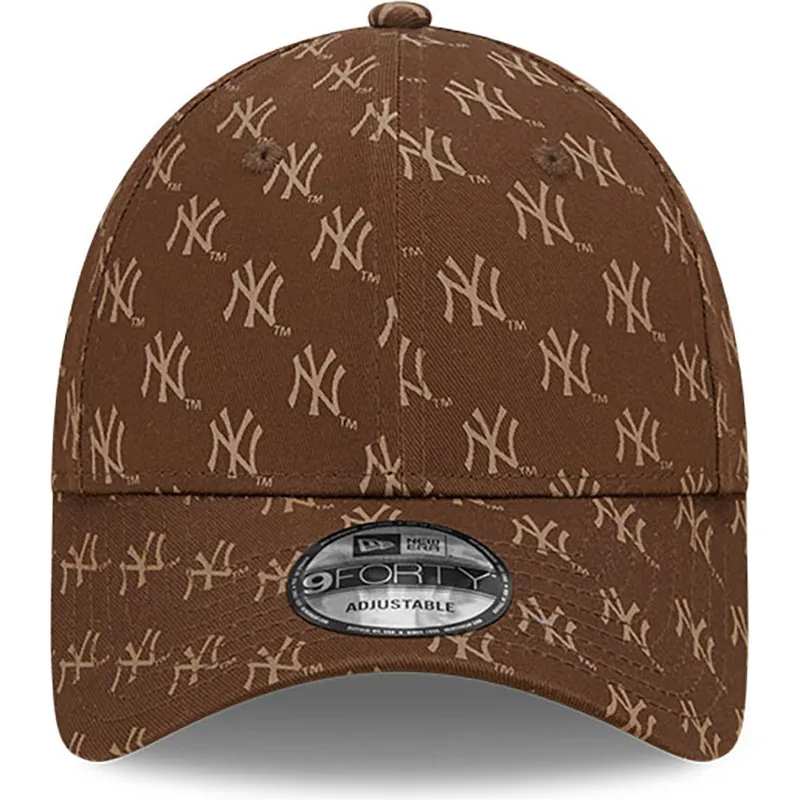 kepure-islenkta-ruda-reguliuojamas-9forty-monogram-new-york-yankees-mlb-new-era