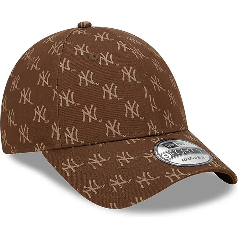 kepure-islenkta-ruda-reguliuojamas-9forty-monogram-new-york-yankees-mlb-new-era