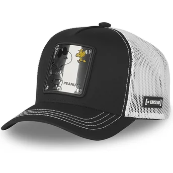 Kepurė išlenkta vilkikas juoda snapback Snoopy Joe Cool NAW5 Peanuts Snoopy Žemės riešutai Capslab