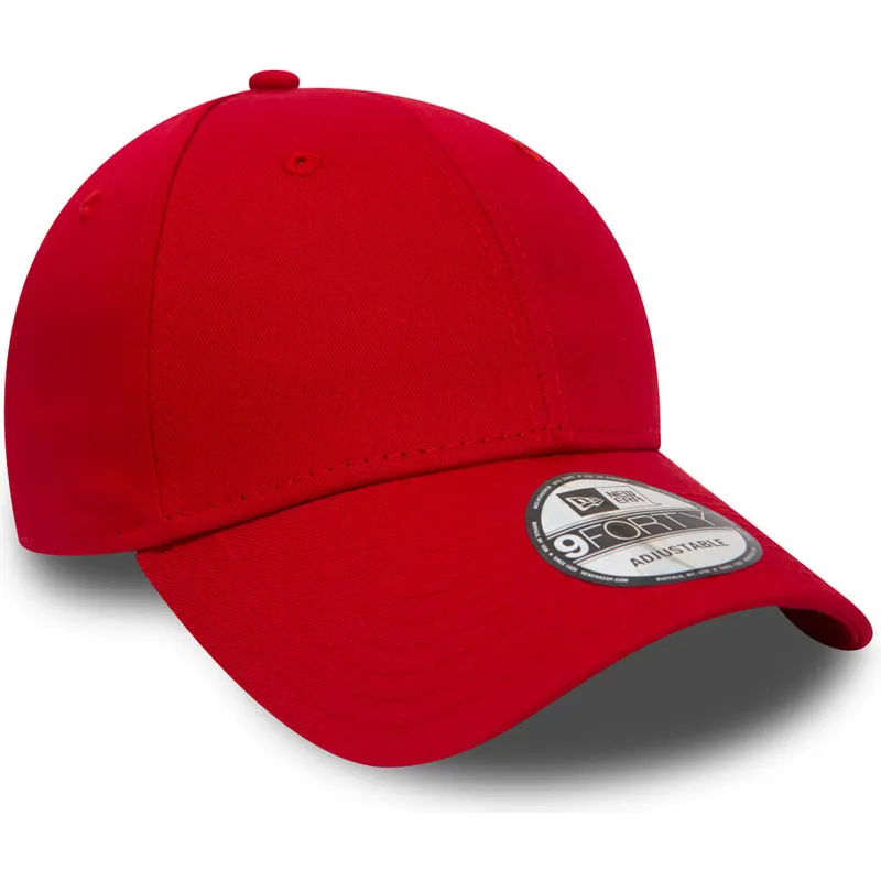 kepure-islenkta-raudona-reguliuojama-juostele-9forty-basic-flag-new-era