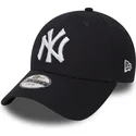 cap-islenkta-navy-blue-adjustable-strap-vaikams-9forty-essential-new-york-yankees-mlb-new-era