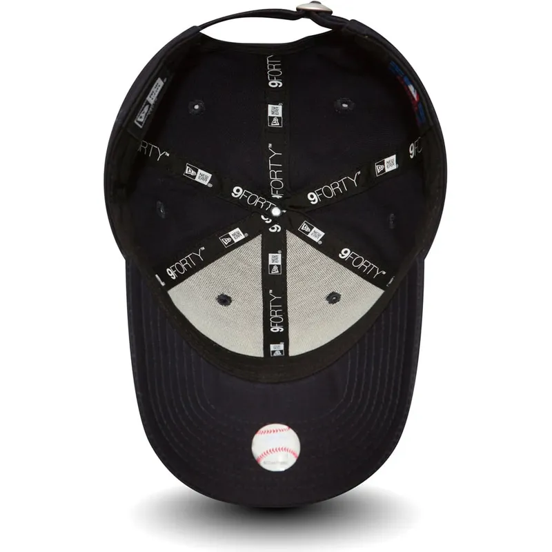cap-islenkta-navy-blue-adjustable-strap-vaikams-9forty-essential-new-york-yankees-mlb-new-era