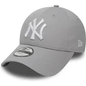 cap-islenkta-gray-adjustable-strap-vaikams-9forty-essential-new-york-yankees-mlb-new-era