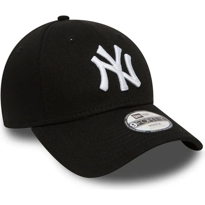 kepure-islenkta-juoda-reguliuojamas-vaikams-9forty-essential-new-york-yankees-mlb-new-era