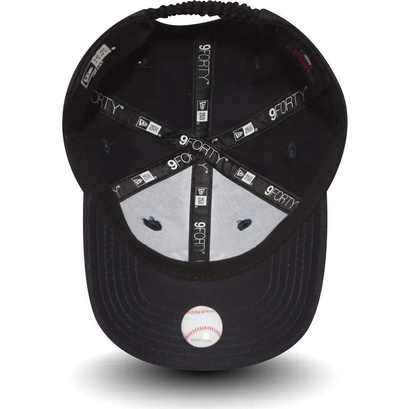 kepure-islenkta-melyna-reguliuojama-juostele-vaikams-9forty-essential-new-york-yankees-mlb-new-era