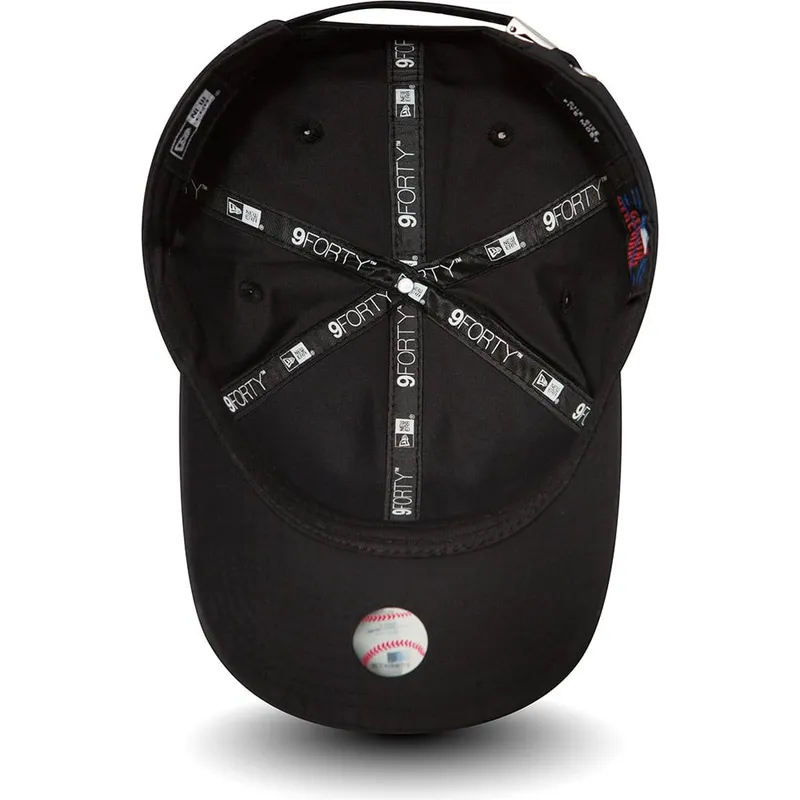 kepure-islenkta-juoda-reguliuojama-juostele-9forty-flawless-new-york-yankees-mlb-new-era