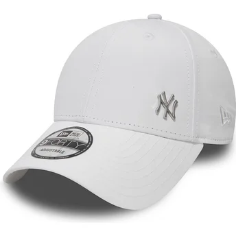Cap išlenkta white adjustable strap 9FORTY Flawless New York Yankees MLB New Era