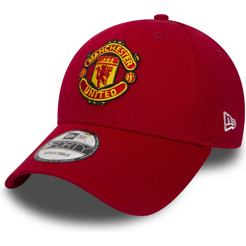 cap-islenkta-red-adjustable-strap-9forty-essential-manchester-united-football-club-premier-league-new-era cap-islenkta-red-adjustable-strap-9forty-essential-manchester-united-football-club-premier-league-new-era