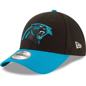 Wyginięta czapka czarna i niebieska z regulacją 9FORTY The League Carolina Panthers NFL New Era