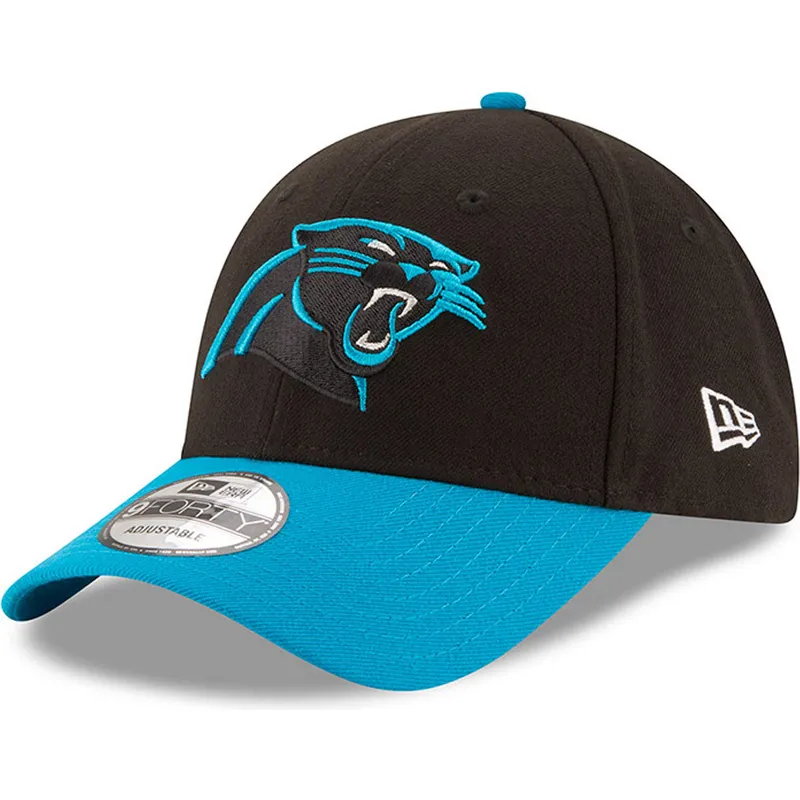 kepure-islenkta-juoda-reguliuojamas-9forty-the-league-carolina-panthers-nfl-new-era