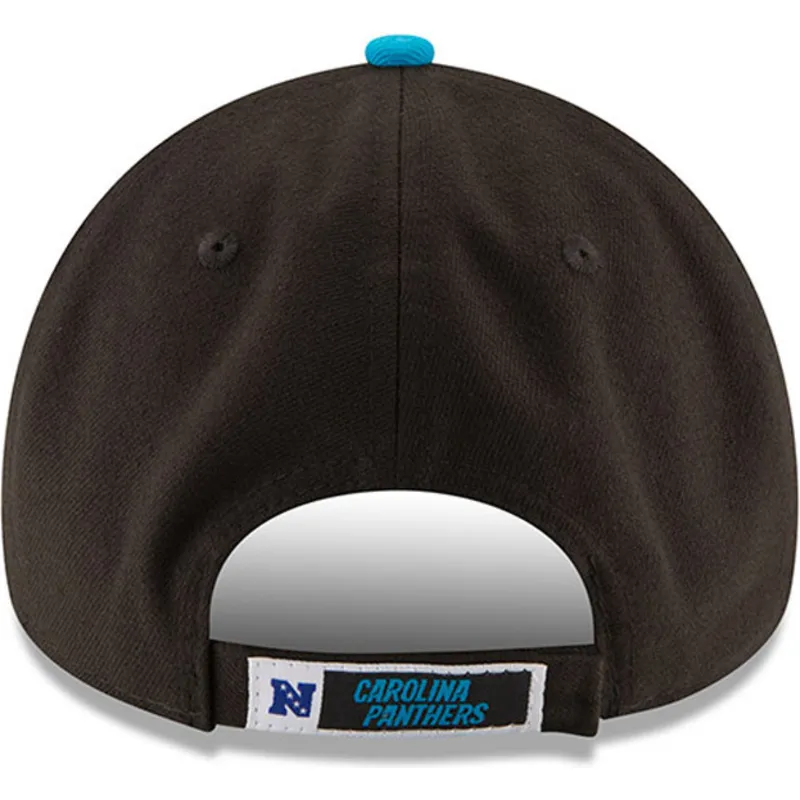 kepure-islenkta-juoda-reguliuojamas-9forty-the-league-carolina-panthers-nfl-new-era