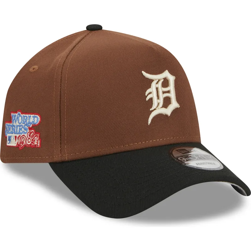 kepure-islenkta-ruda-snapback-9forty-a-frame-harvest-detroit-tigers-mlb-new-era